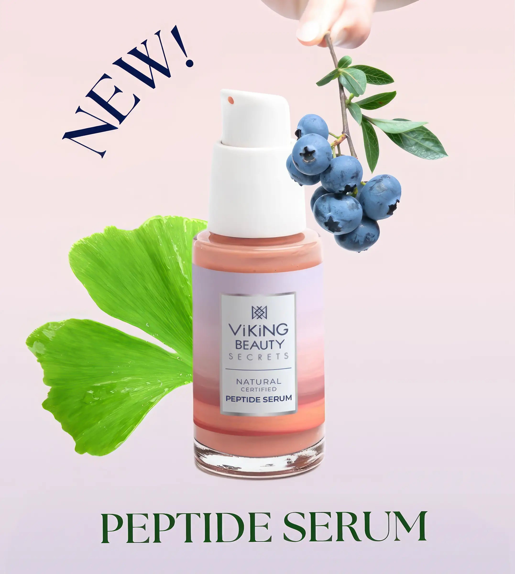 Peptide Serum with Blueberries, Strawberries and Ginkgo Biloba