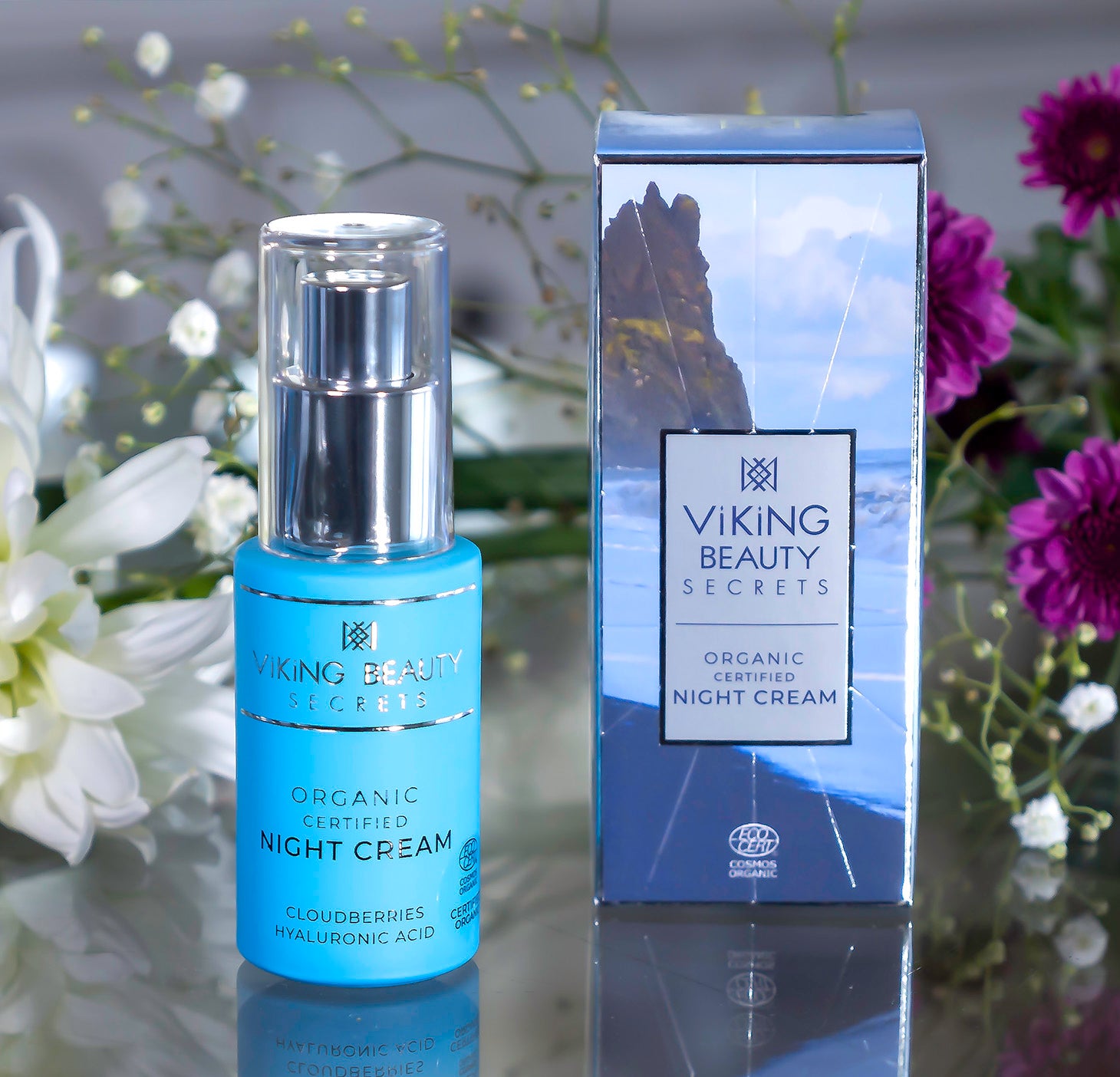 Certified Organic Night Cream with Cloudberries & Hyaluronic Acid